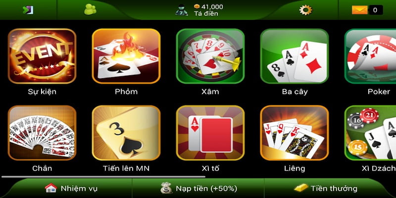 Top game bài miễn phí